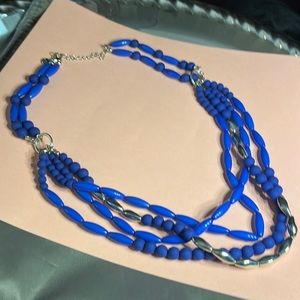 1946 Cobalt Blue 4 strand necklace
